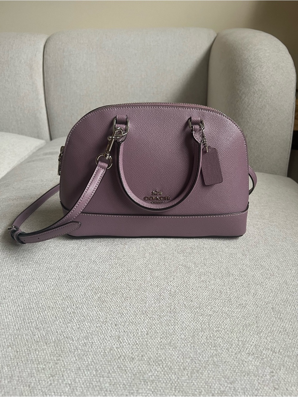 Coach Dome Satchel in Mauve